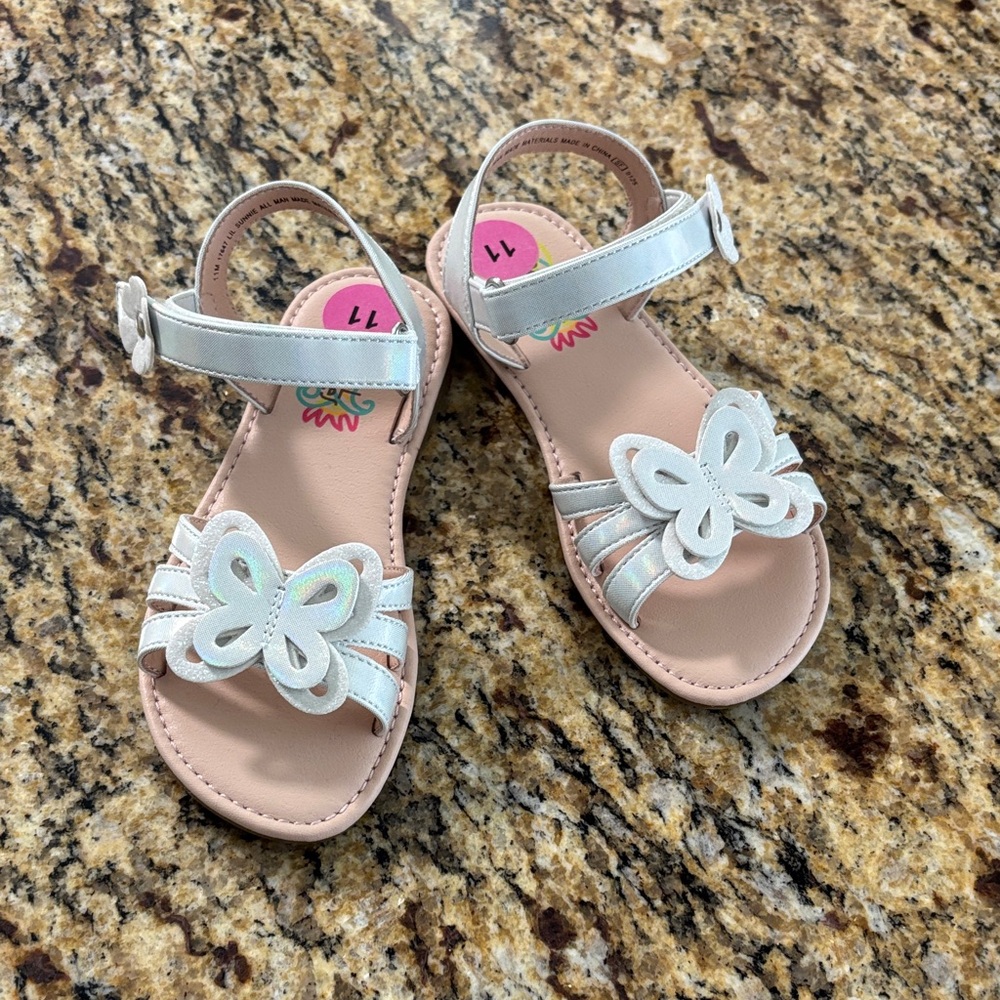 Rachel Shoes Cream Butterfly Sandals